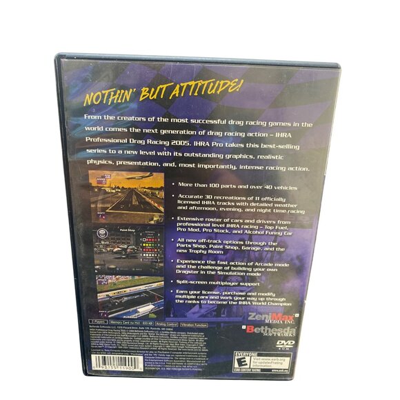 IHRA Professional Drag Racing 2005 Video Game For PlayStation 2 - Picture 2 of 4